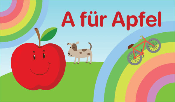 A für Apfel banner