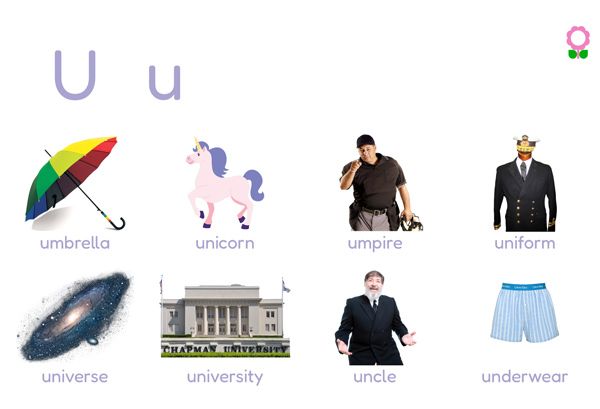 Words Starting with U